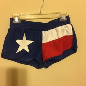 Texas flag swim shorts